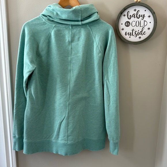 Women's L.L.Bean Cozy Pullover Size Large Tall Seafoam Green - Picture 2 of 6